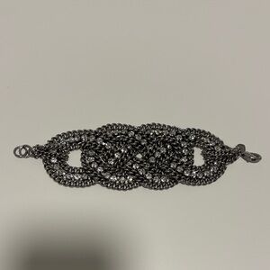 Stella and Dot Silver Braided Bracelet